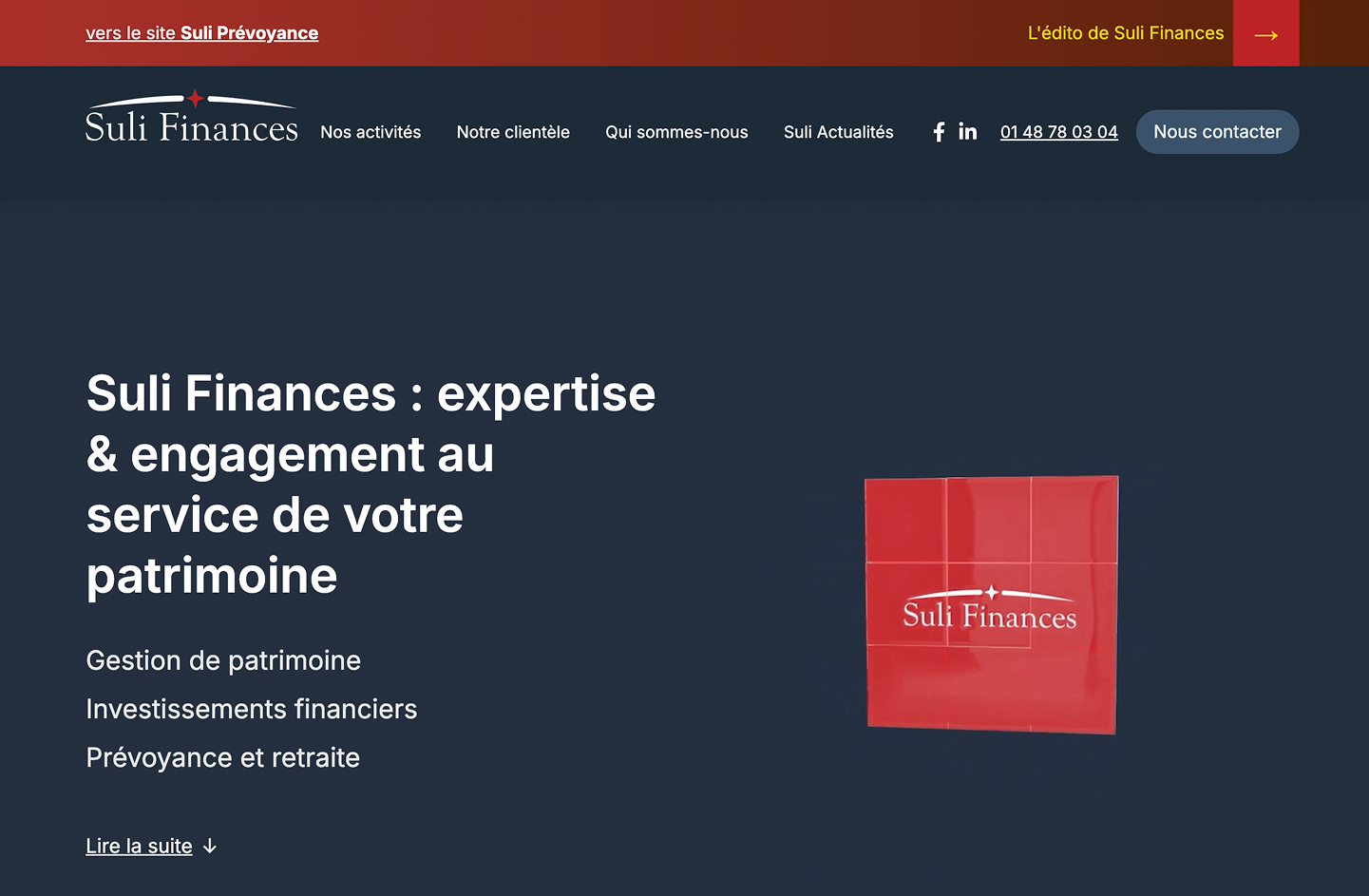 Suli Finances — couverture du projet